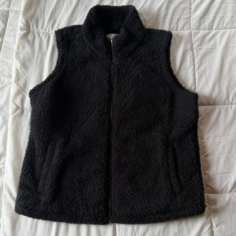 Dylan Sherpa Vest in Black